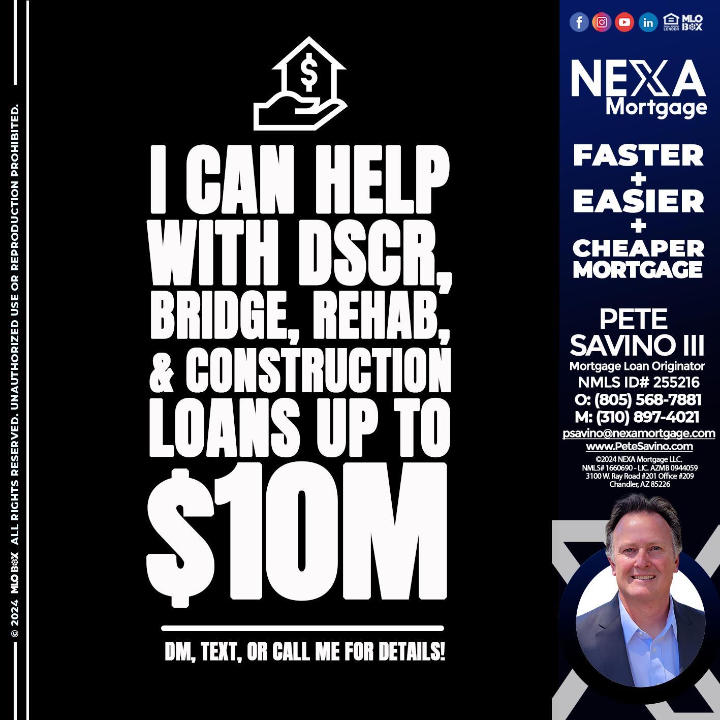 I CAN HELP - Pete Savino III -Mortgage Loan Originator