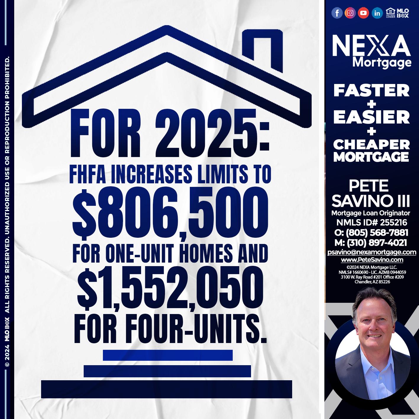 FOR 2025 - Pete Savino III -Mortgage Loan Originator