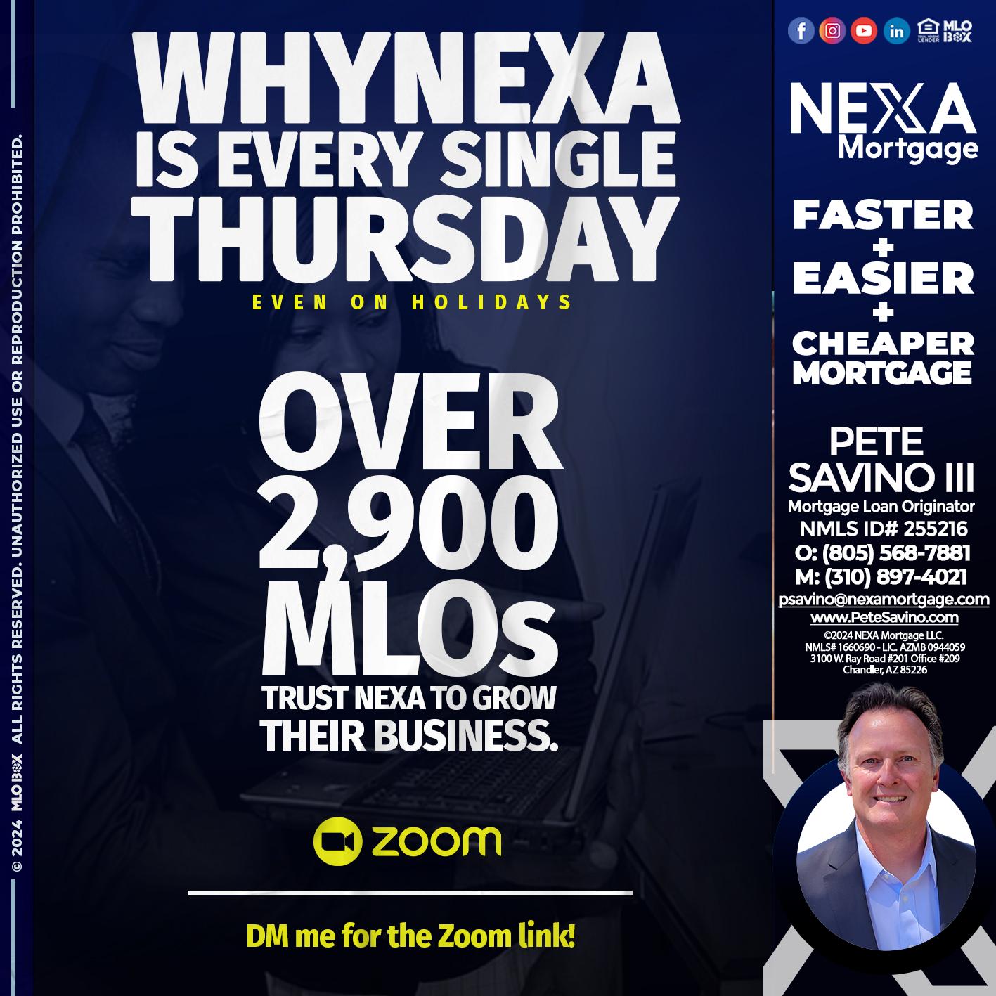 why nexa - Pete Savino III -Mortgage Loan Originator