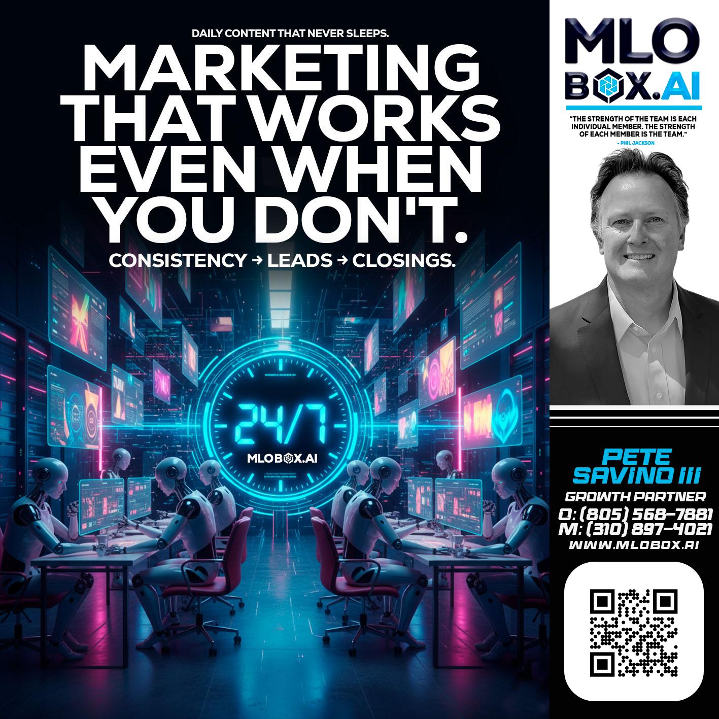 MARKETING THAT WORKS - Pete Savino III -Mortgage Loan Originator