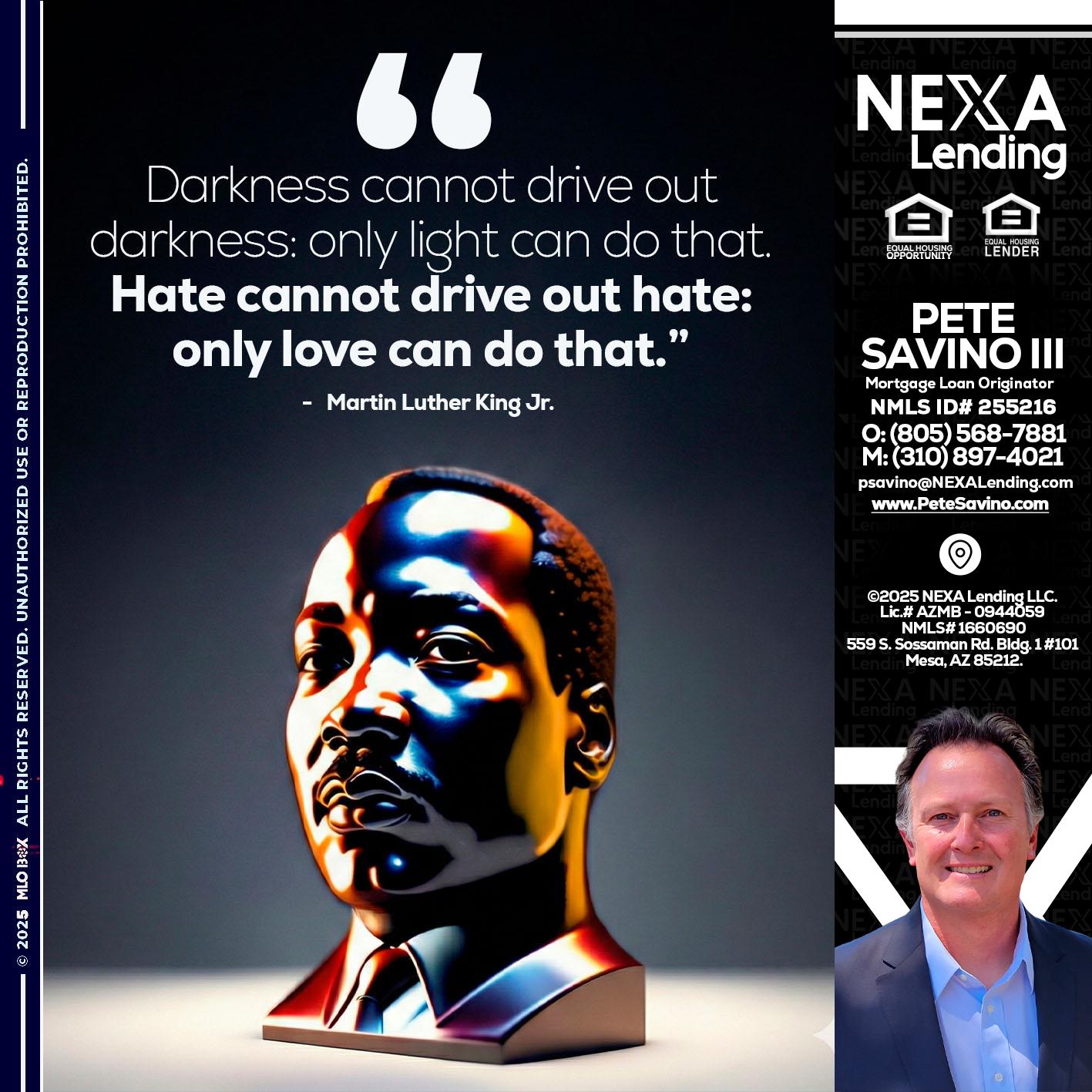 MLK 2026 - Pete Savino III -Mortgage Loan Originator