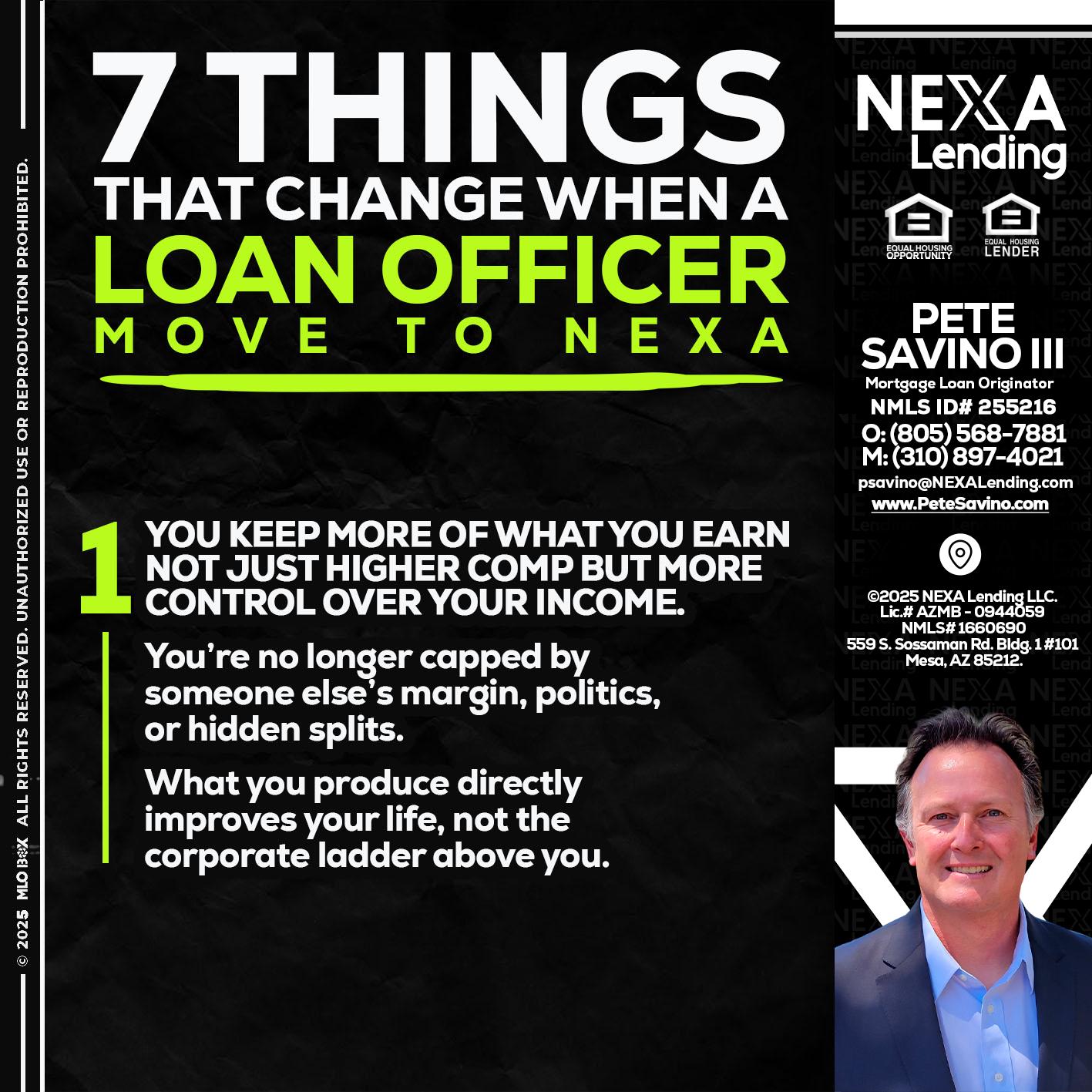 7 THINGS (1) - Pete Savino III -Mortgage Loan Originator