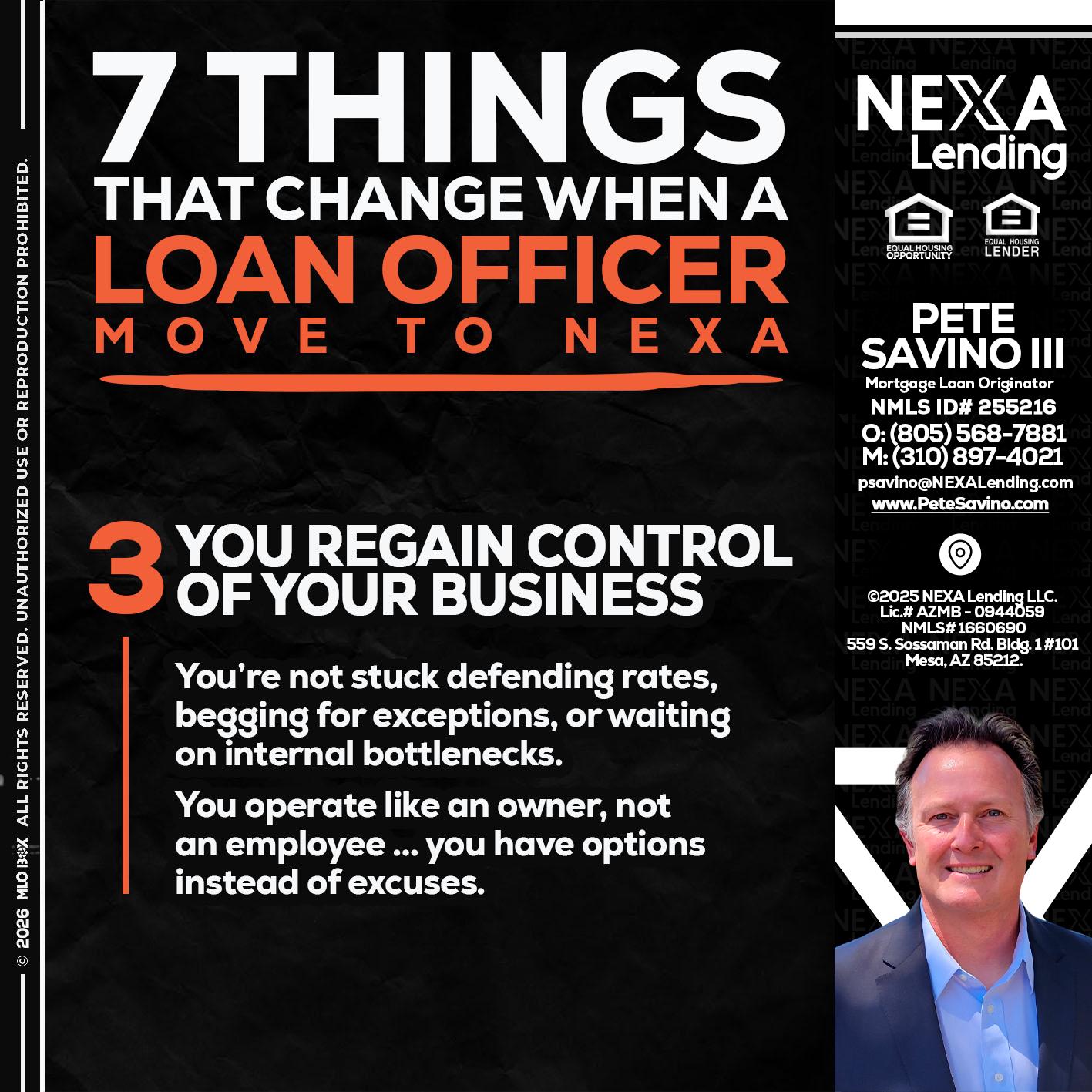 7 things (3) - Pete Savino III -Mortgage Loan Originator