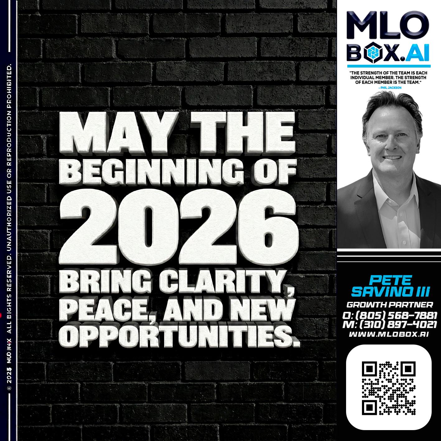 MAY THE 2026 - Pete Savino III -Mortgage Loan Originator