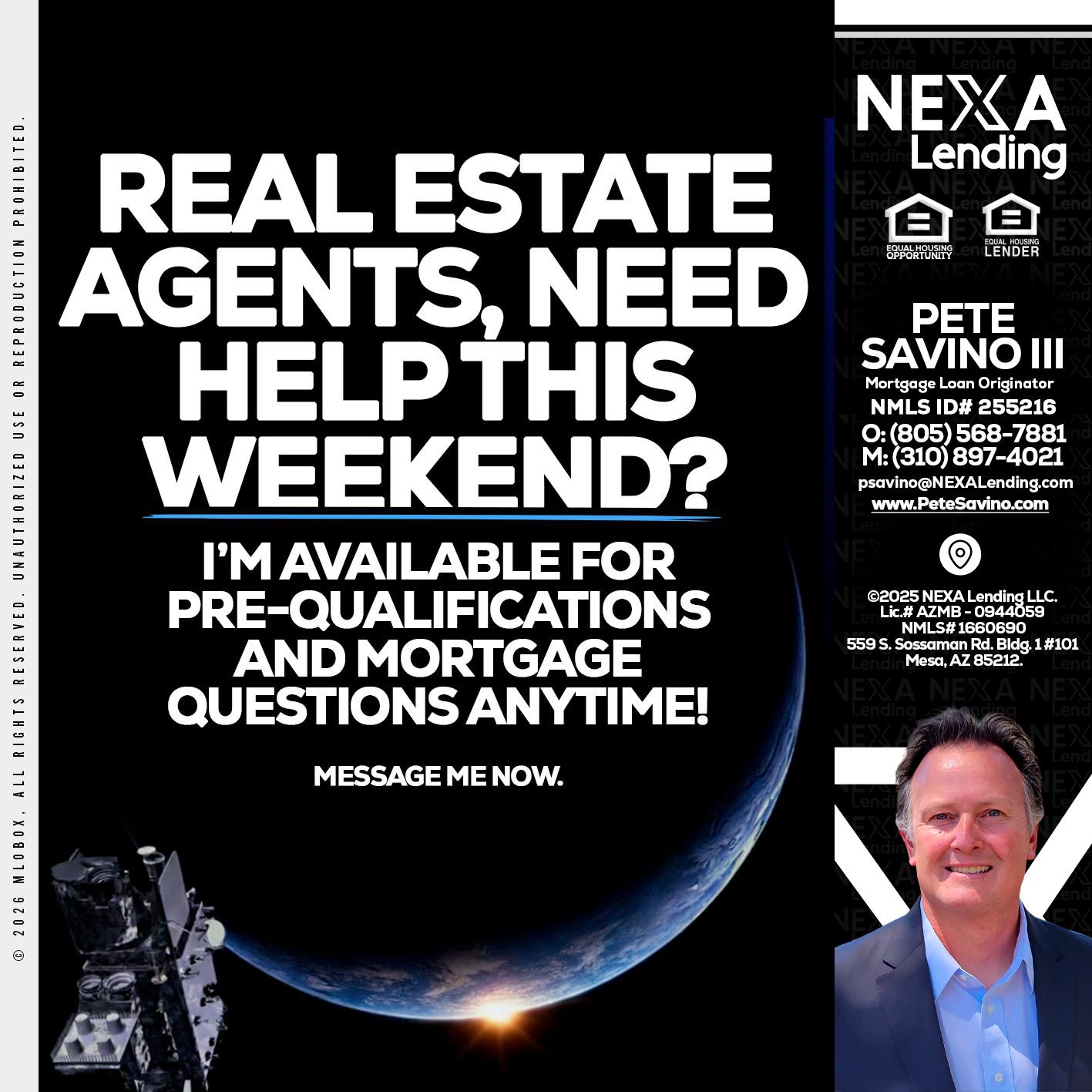 REAL ESTATE AGENTS - Pete Savino III -Mortgage Loan Originator