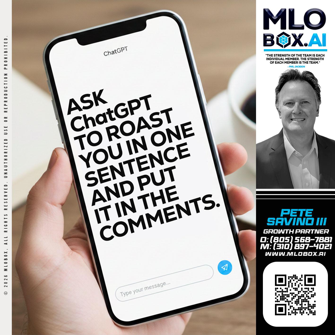 ASK CHAT GPT - Pete Savino III -Mortgage Loan Originator