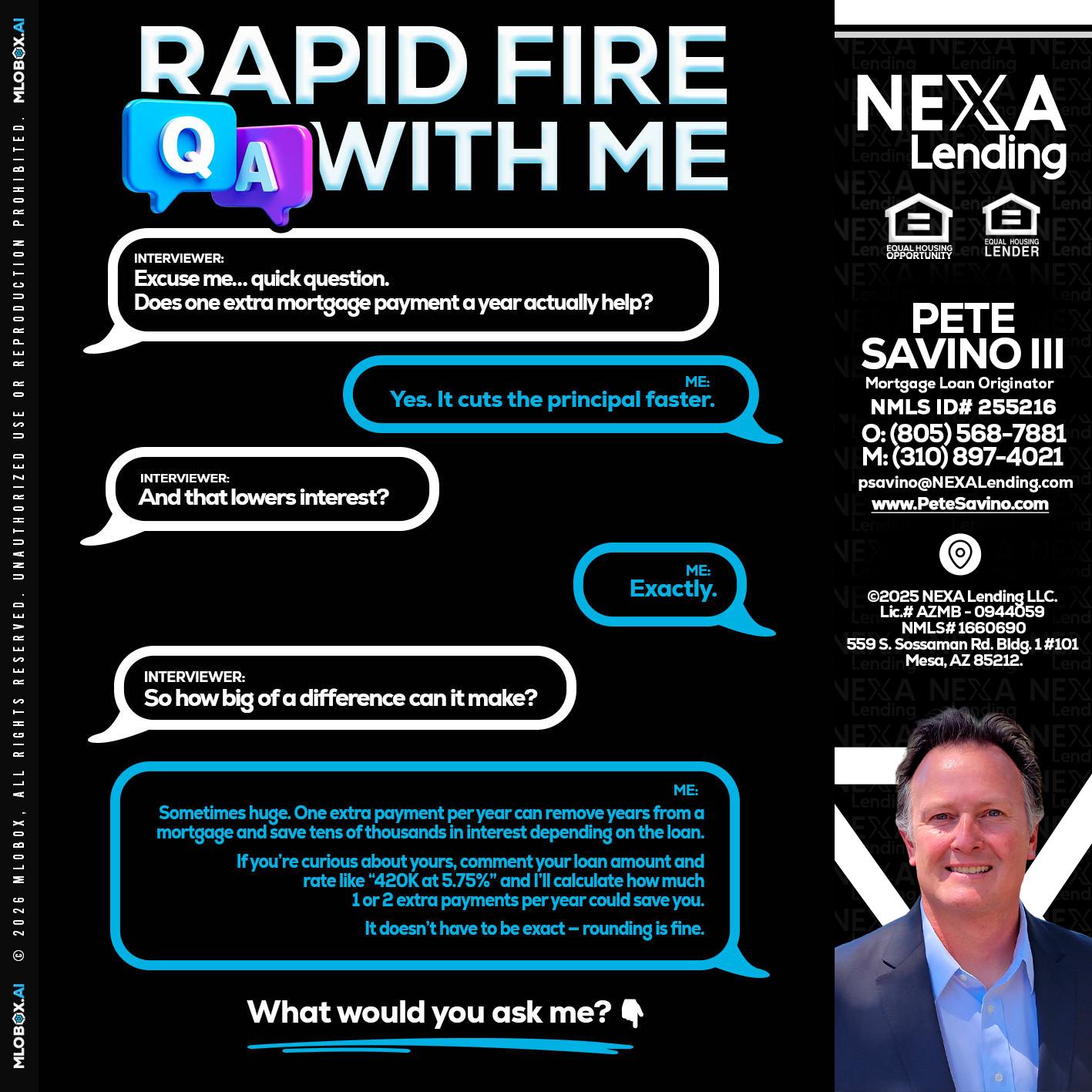 RAPID Q&A - Pete Savino III -Mortgage Loan Originator