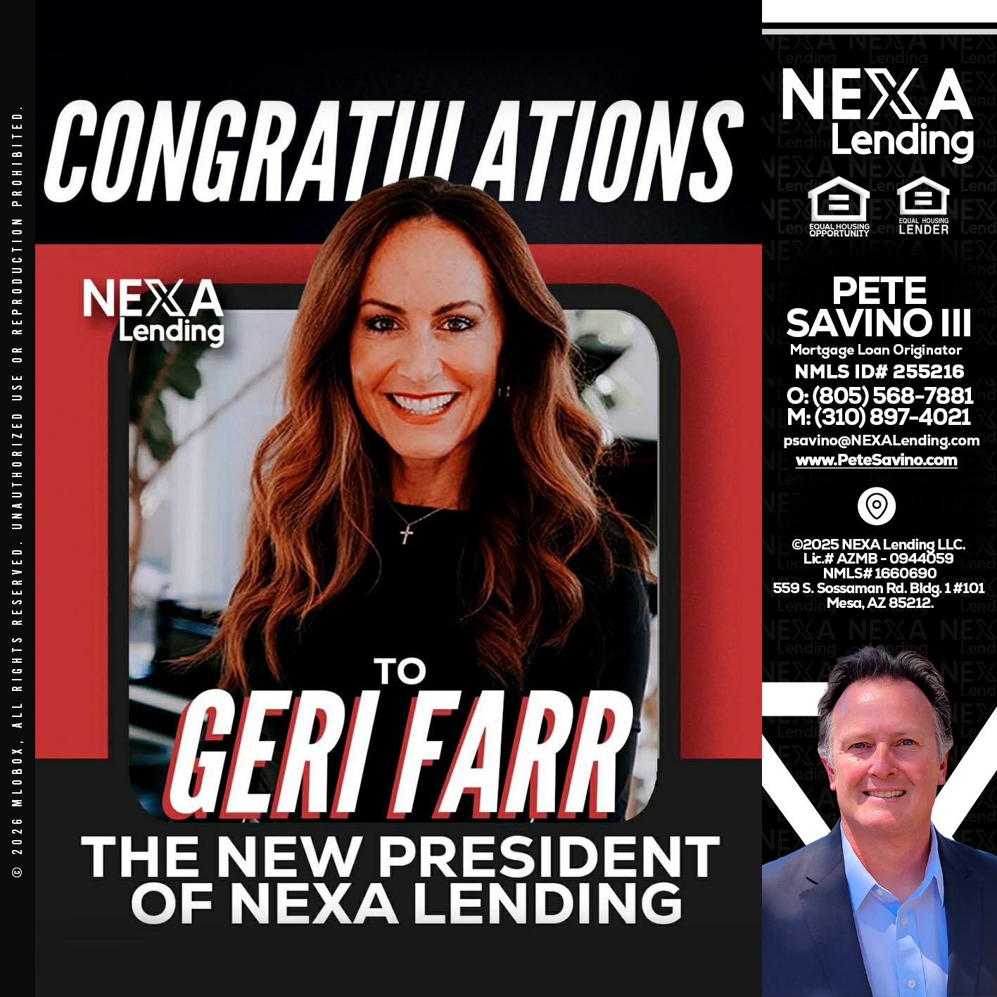 CONGRATULATIONS - Pete Savino III -Mortgage Loan Originator