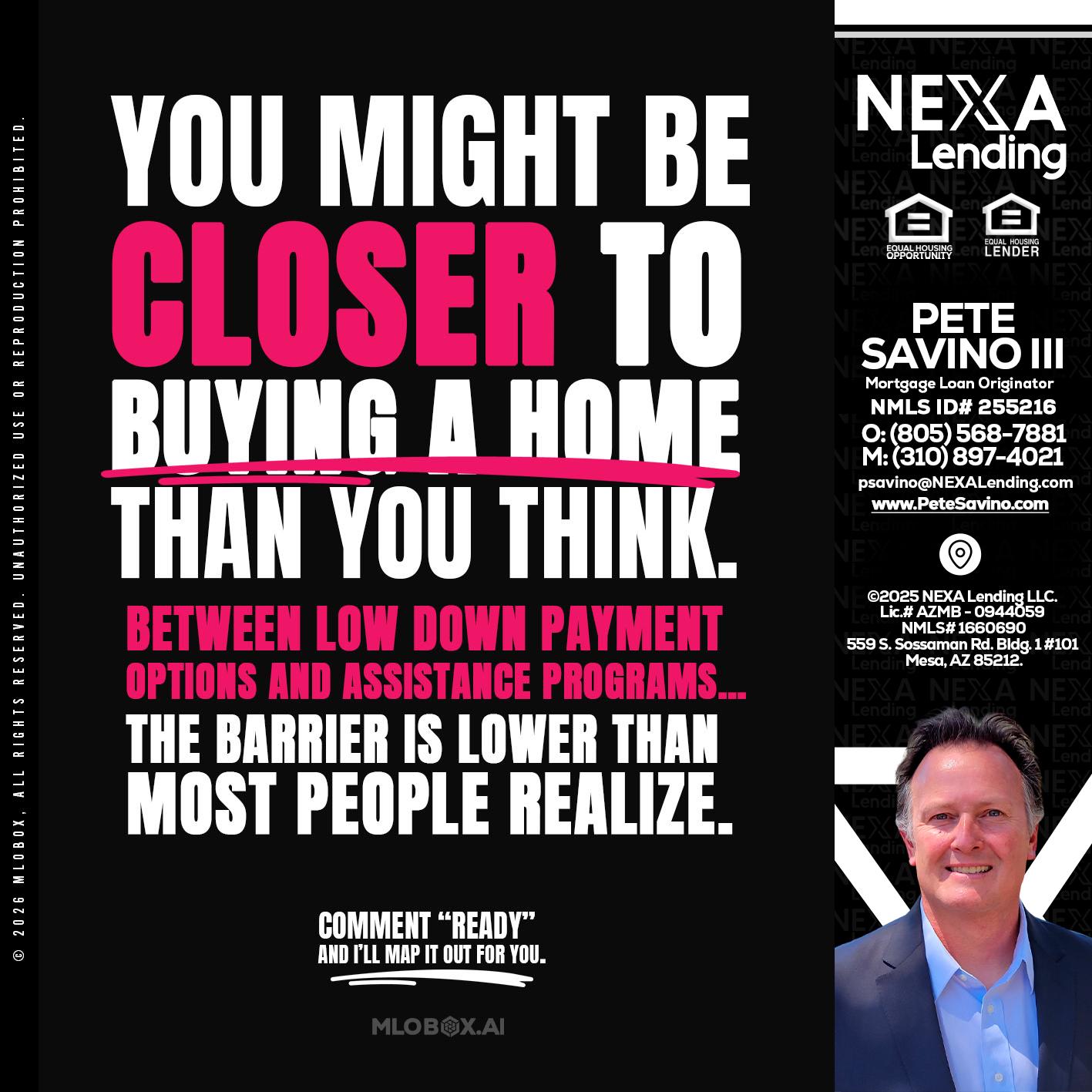 YOU MIGHT BE - Pete Savino III -Mortgage Loan Originator