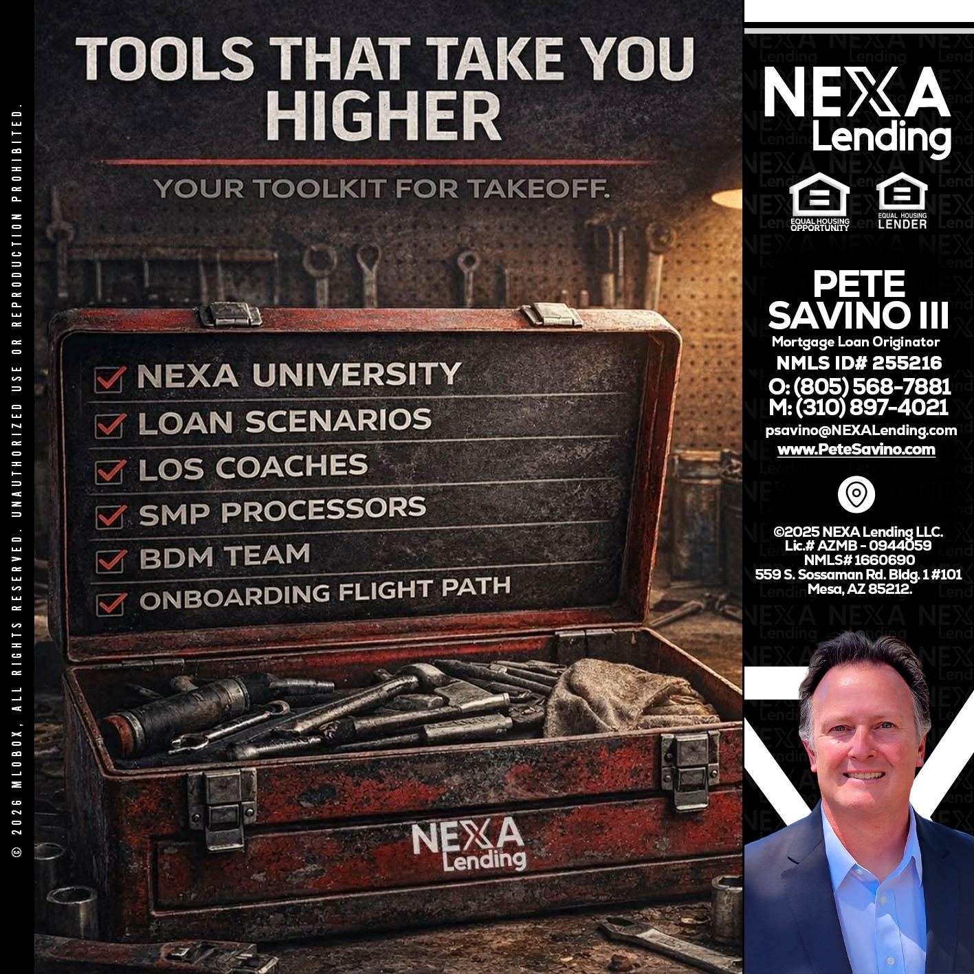 TOOLS THAT - Pete Savino III -Mortgage Loan Originator