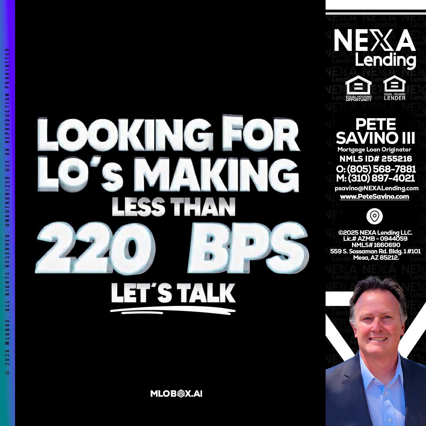 LOOKING FOR - Pete Savino III -Mortgage Loan Originator