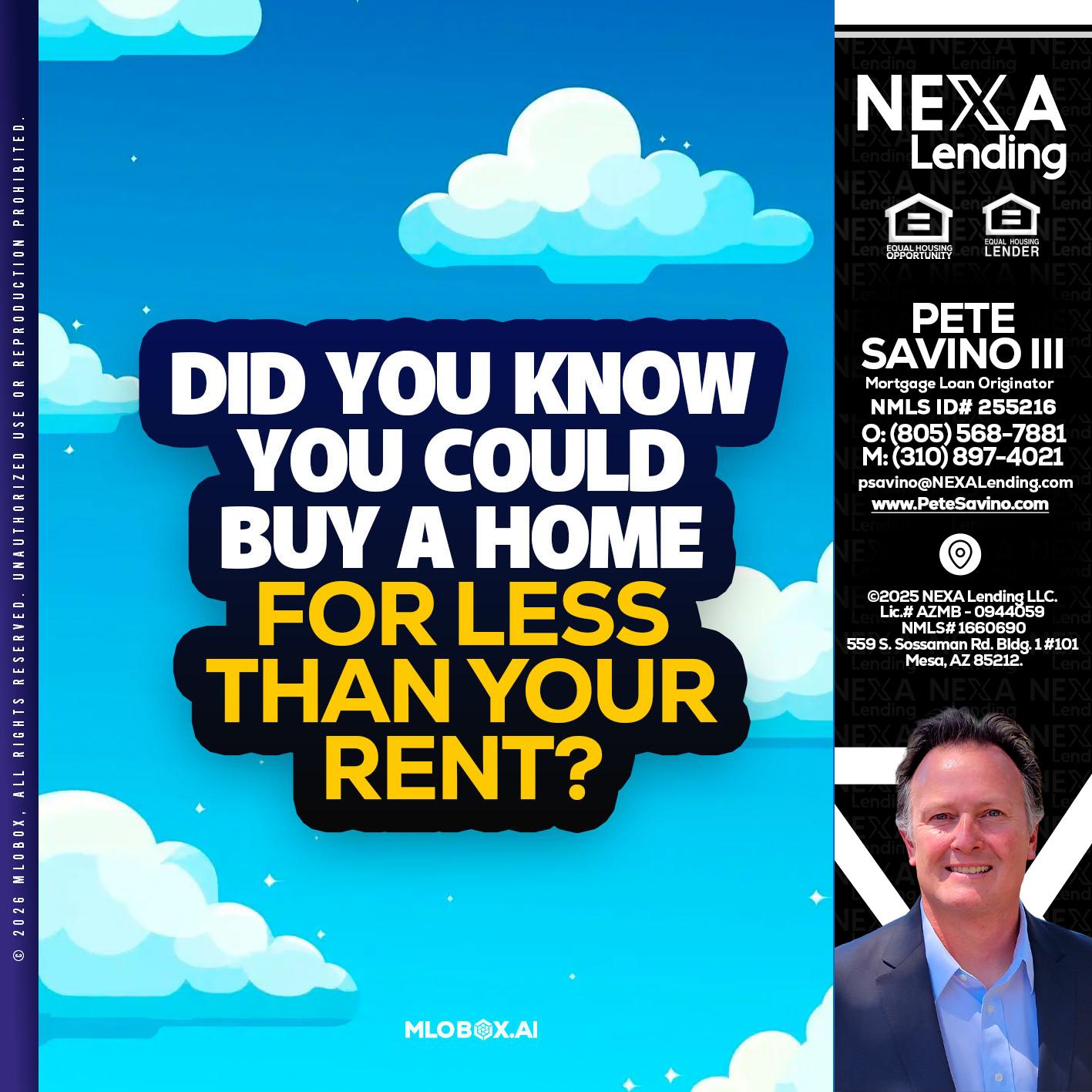 DID YOU KNOW - Pete Savino III -Mortgage Loan Originator