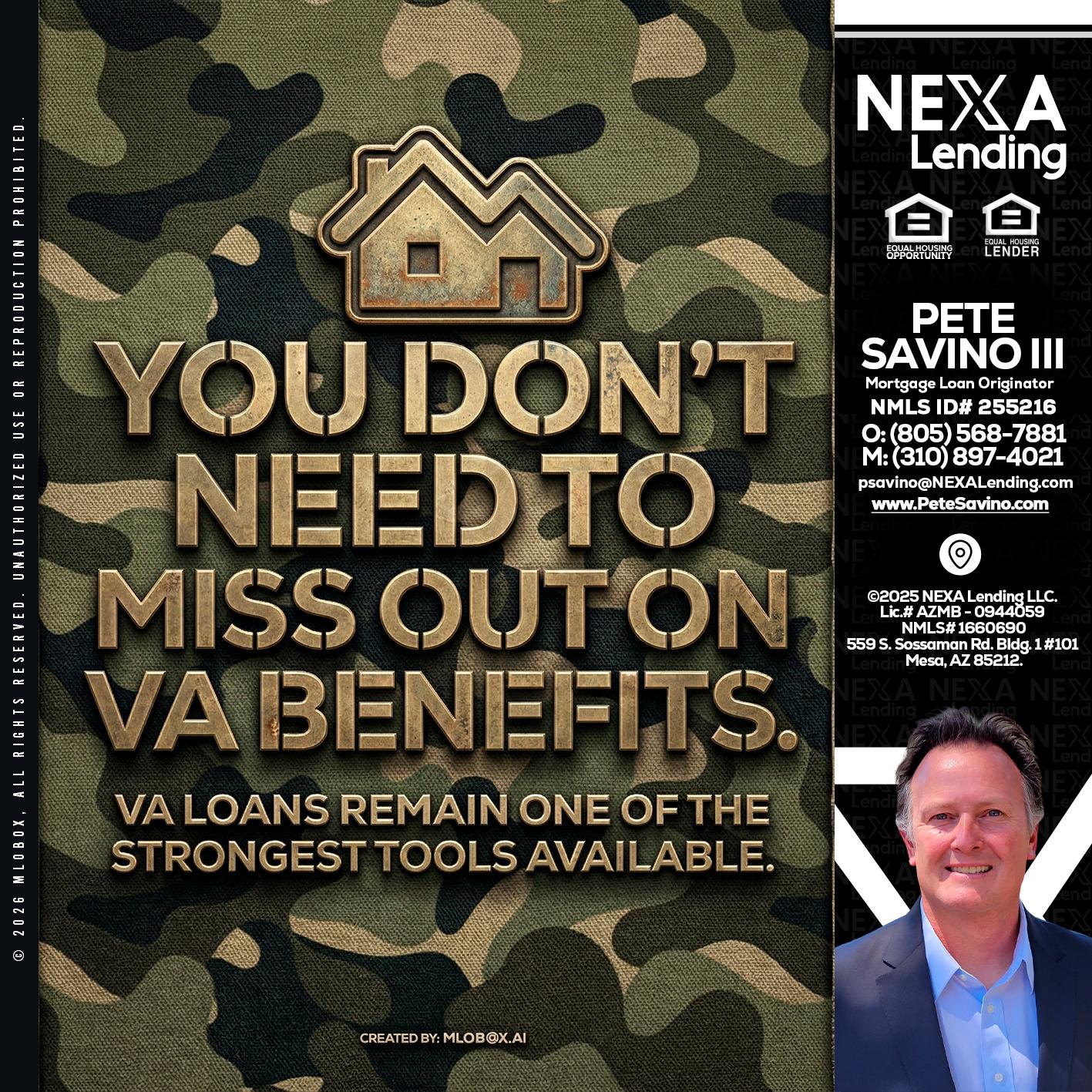 you don't need - Pete Savino III -Mortgage Loan Originator