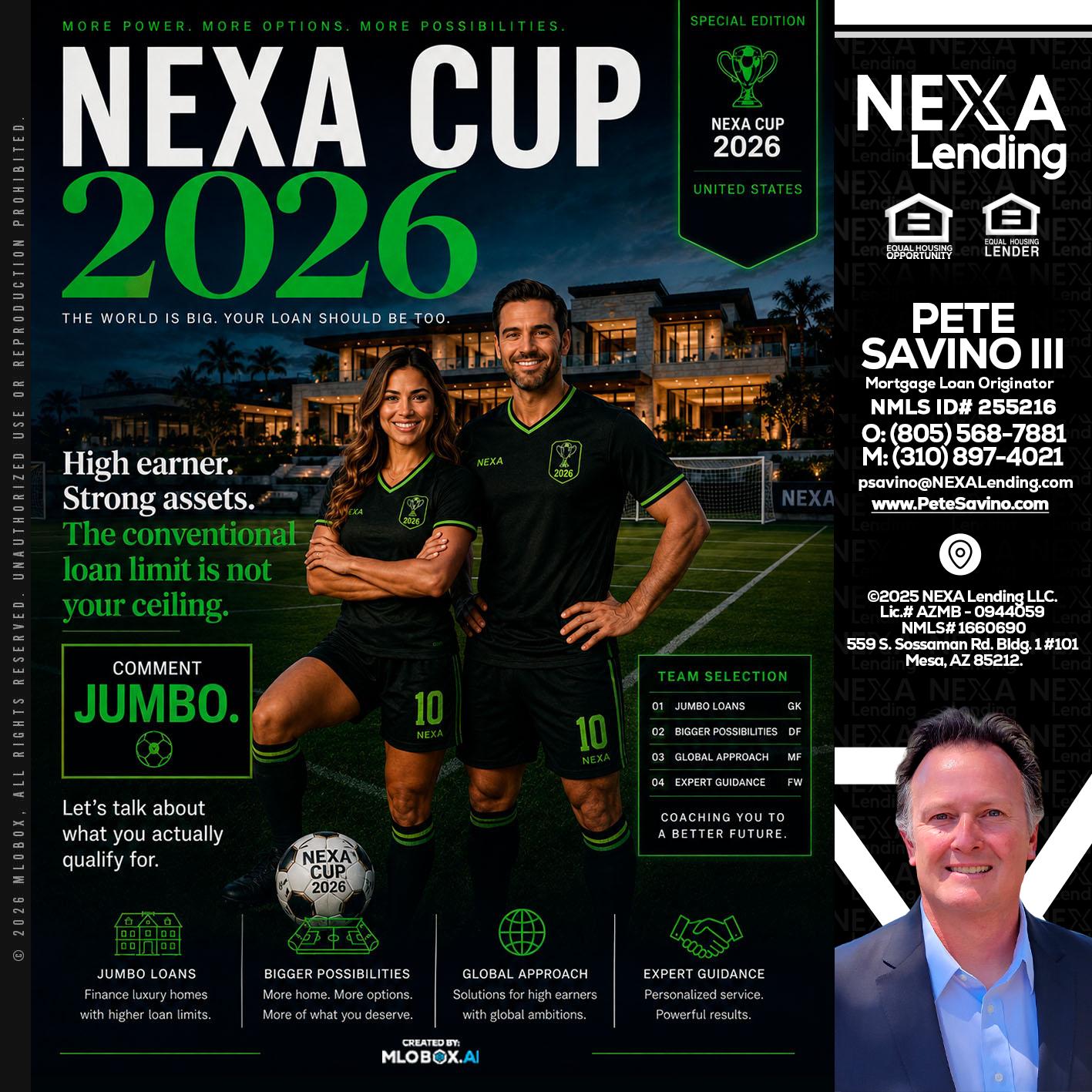 NEXA CUP 2026 - Pete Savino III -Mortgage Loan Originator