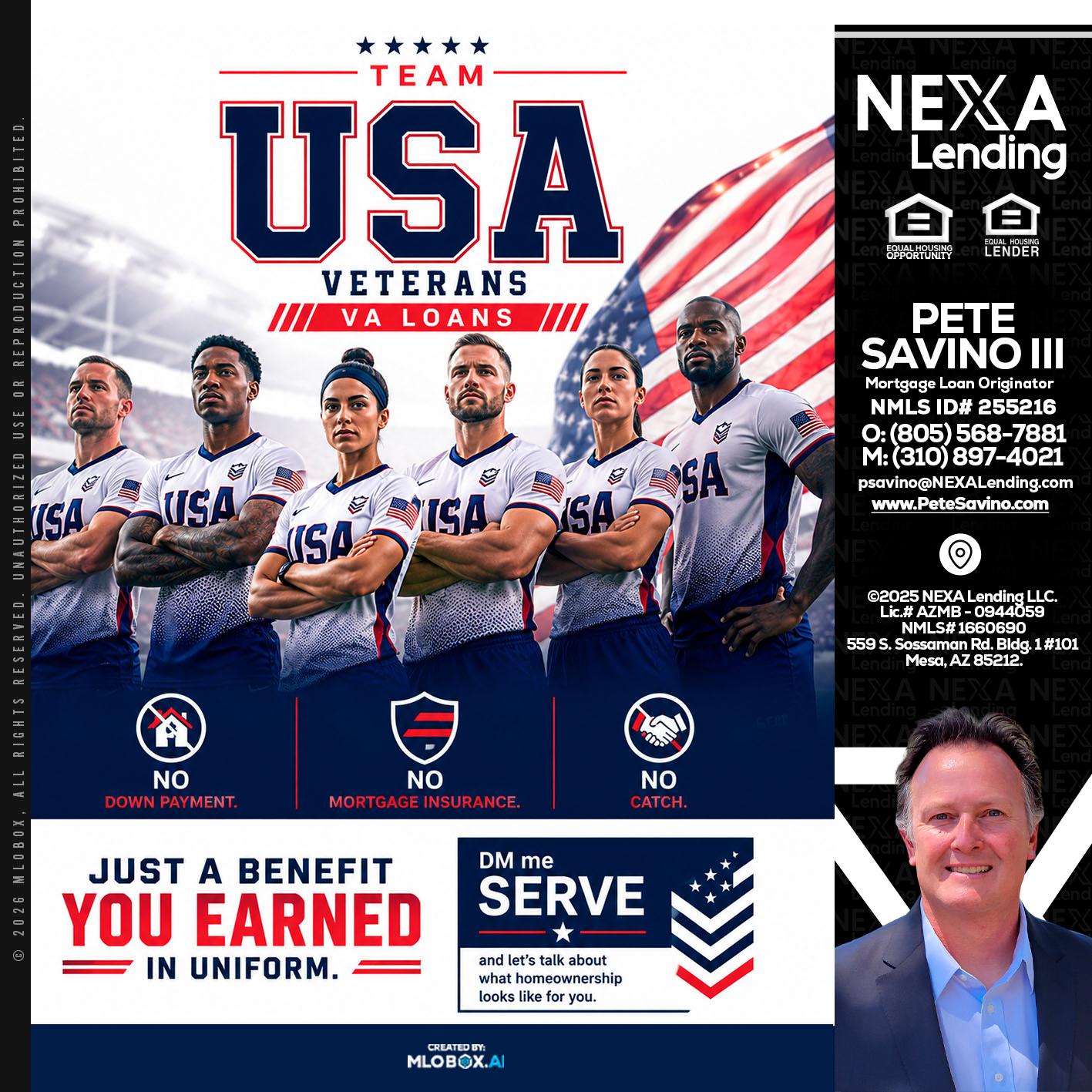 USA TEAM - Pete Savino III -Mortgage Loan Originator