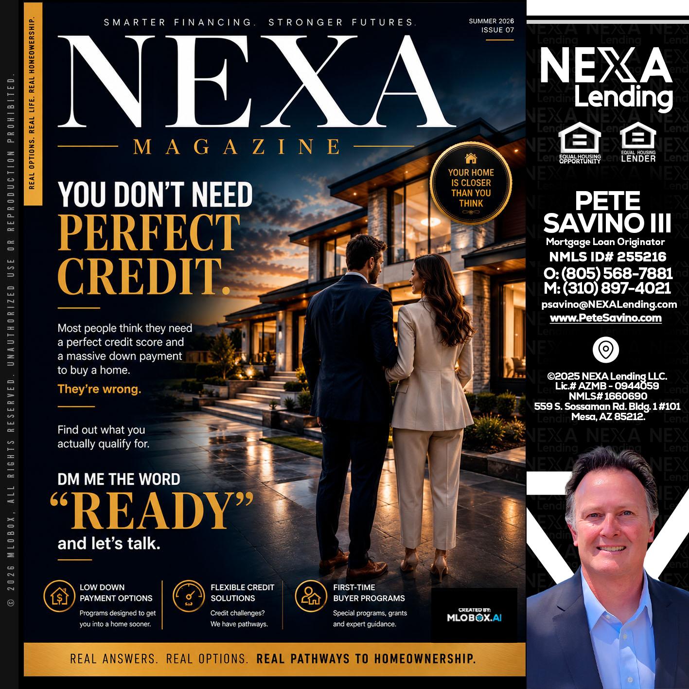 NEXA MAGAZINE - Pete Savino III -Mortgage Loan Originator