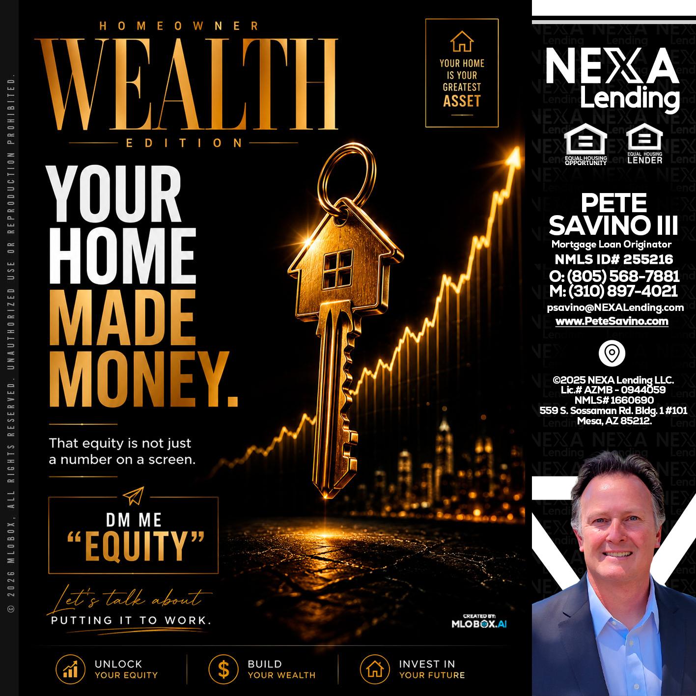 YOUR HOME MADE - Pete Savino III -Mortgage Loan Originator