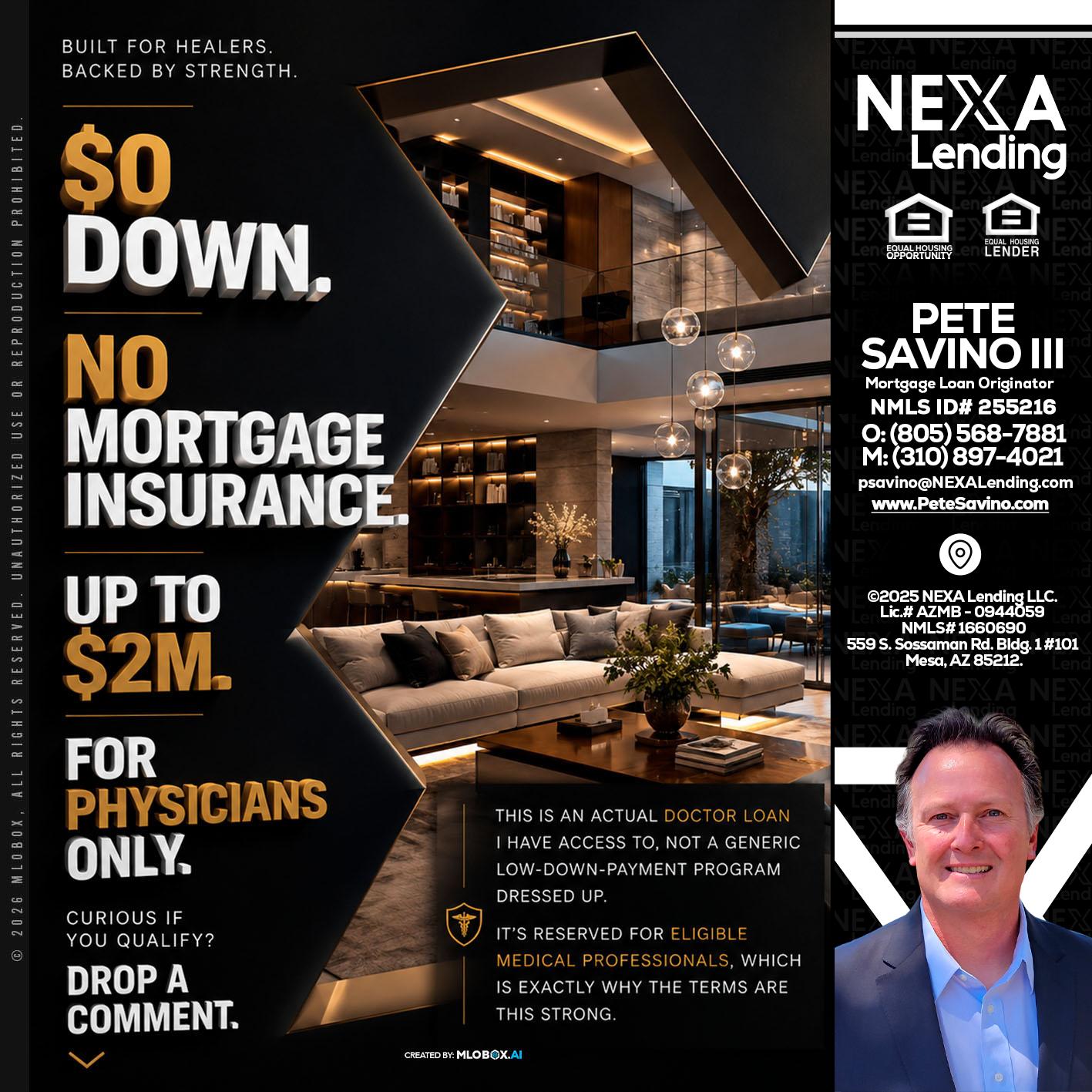 $0 DOWN - Pete Savino III -Mortgage Loan Originator