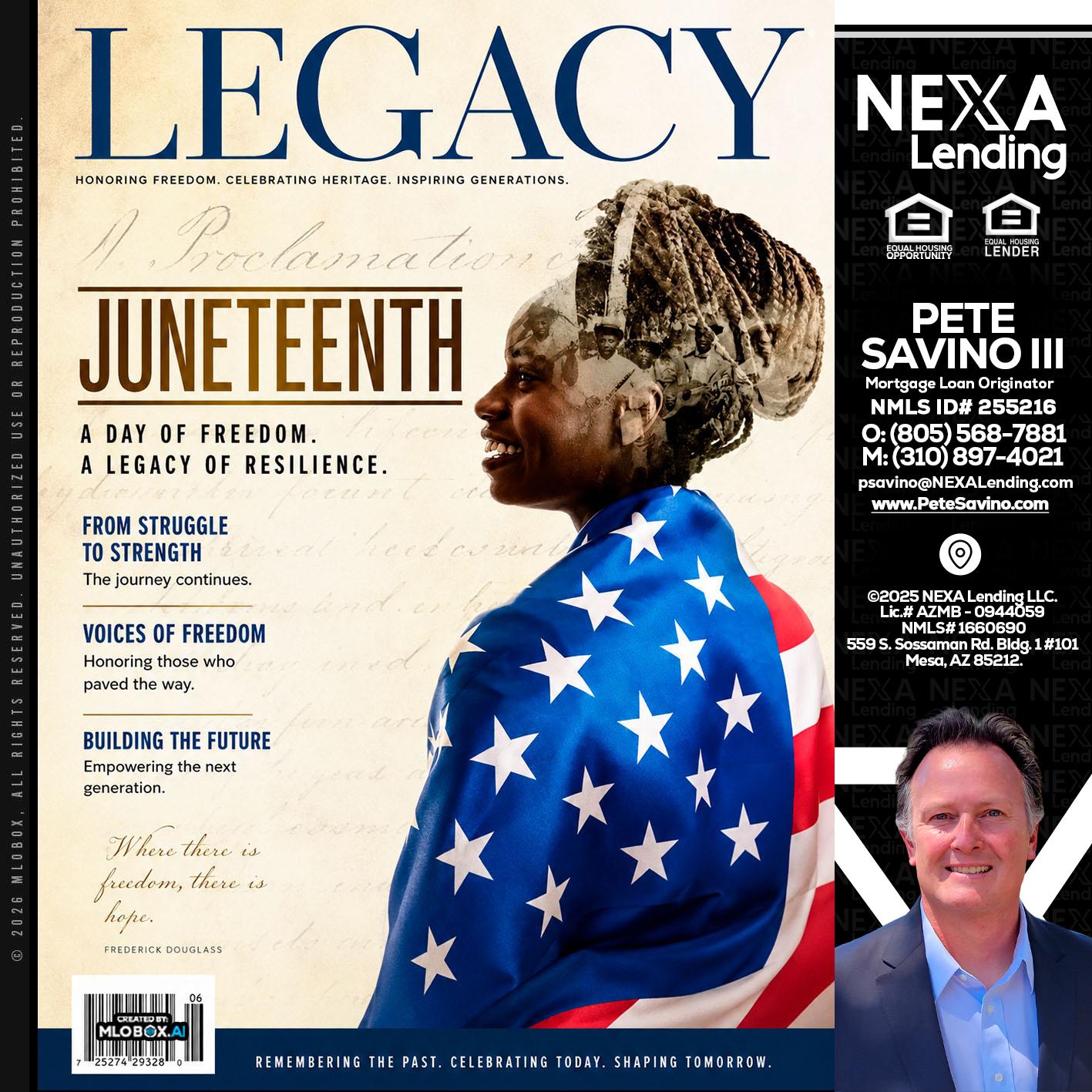 LEGACY - Pete Savino III -Mortgage Loan Originator