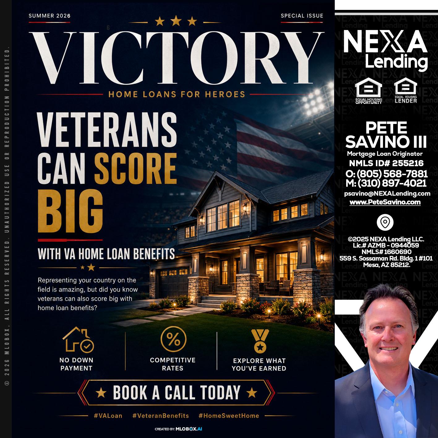 VICTORY - Pete Savino III -Mortgage Loan Originator