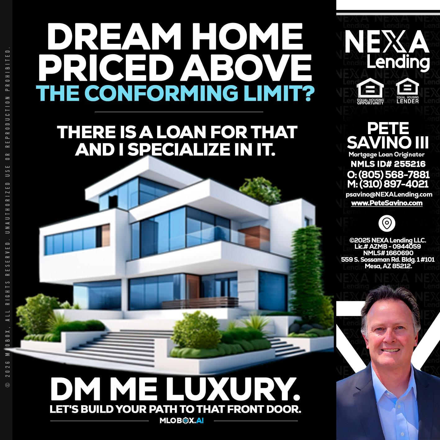 DREAM HOME - Pete Savino III -Mortgage Loan Originator