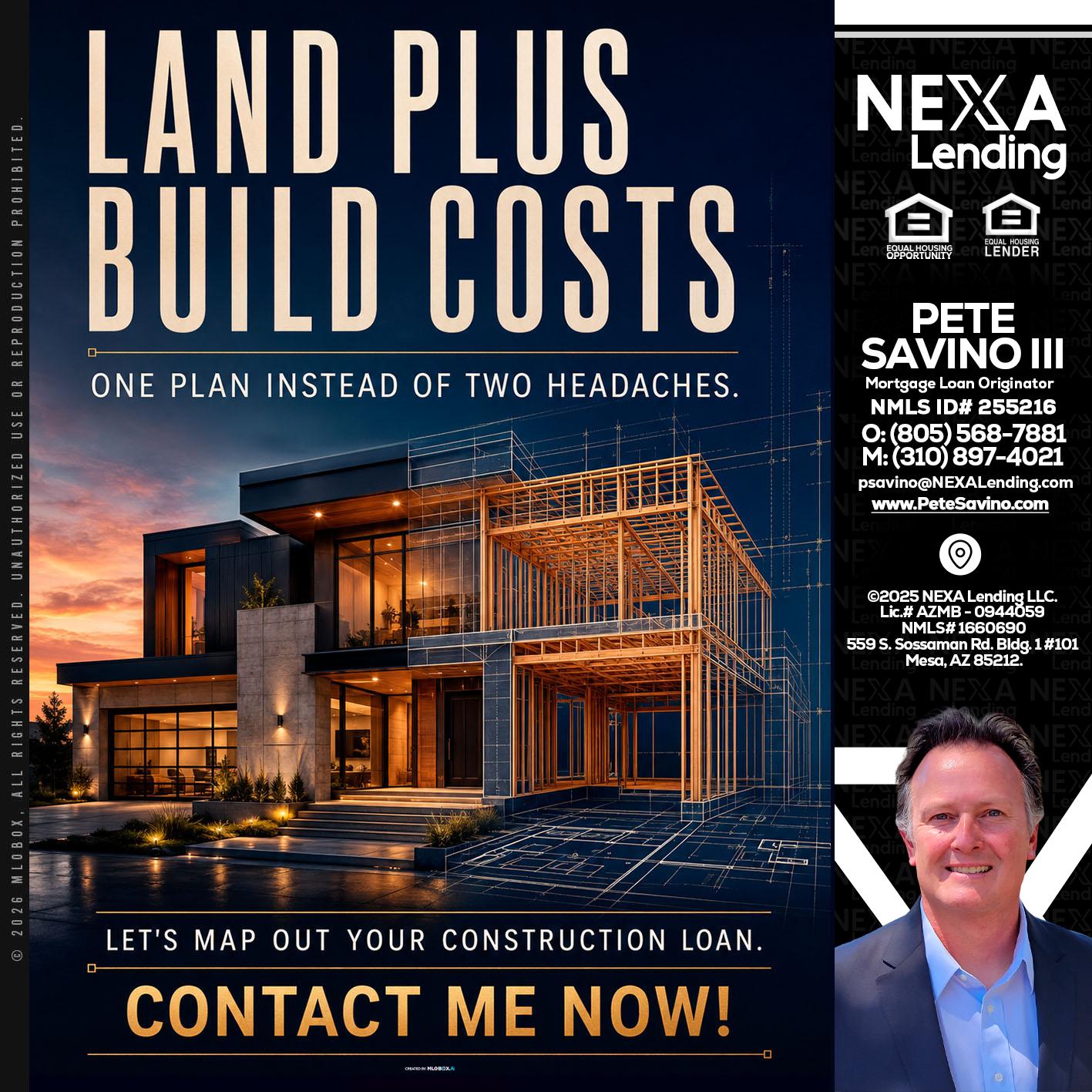 LAND PLUS - Pete Savino III -Mortgage Loan Originator