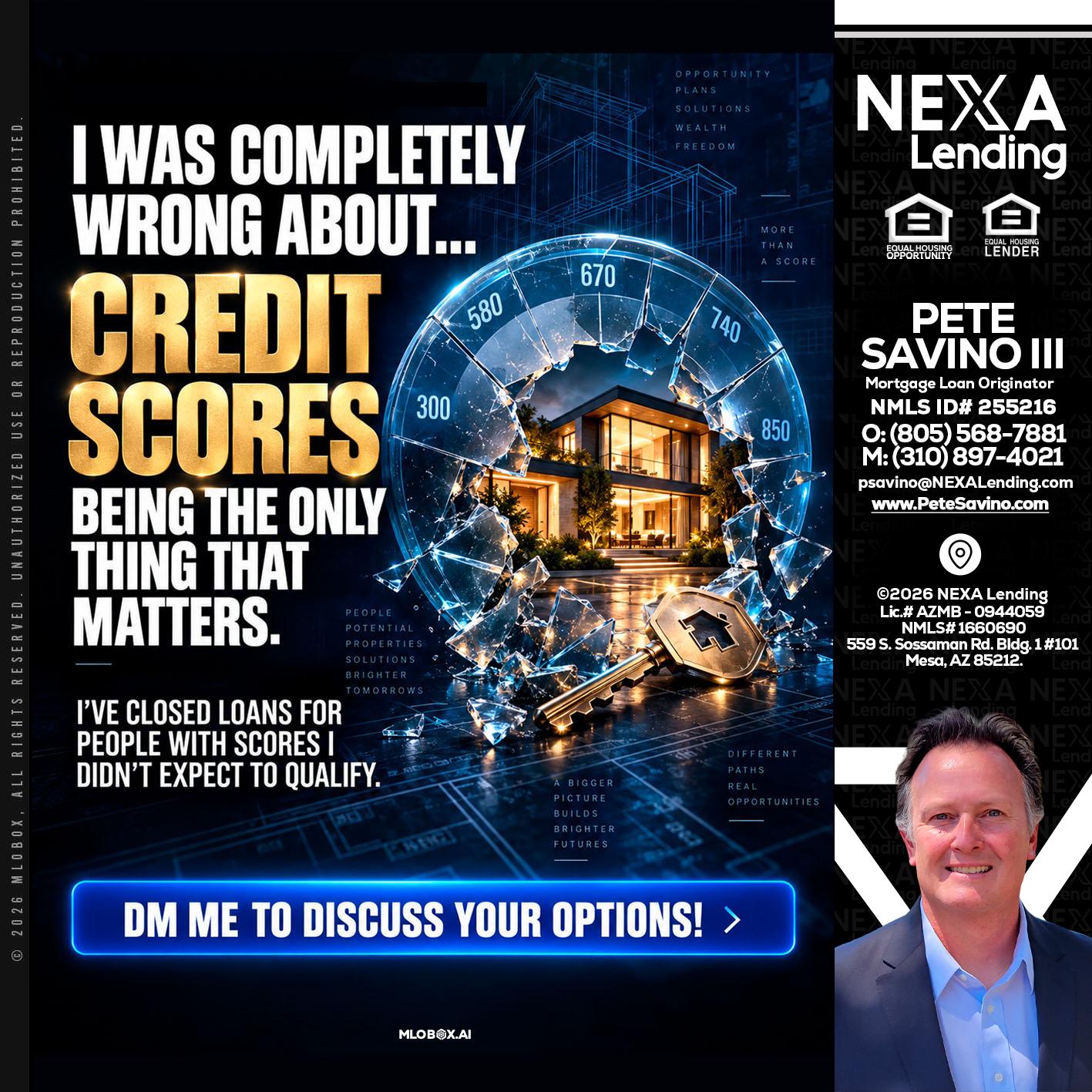 I WAS COMPLETY - Pete Savino III -Mortgage Loan Originator