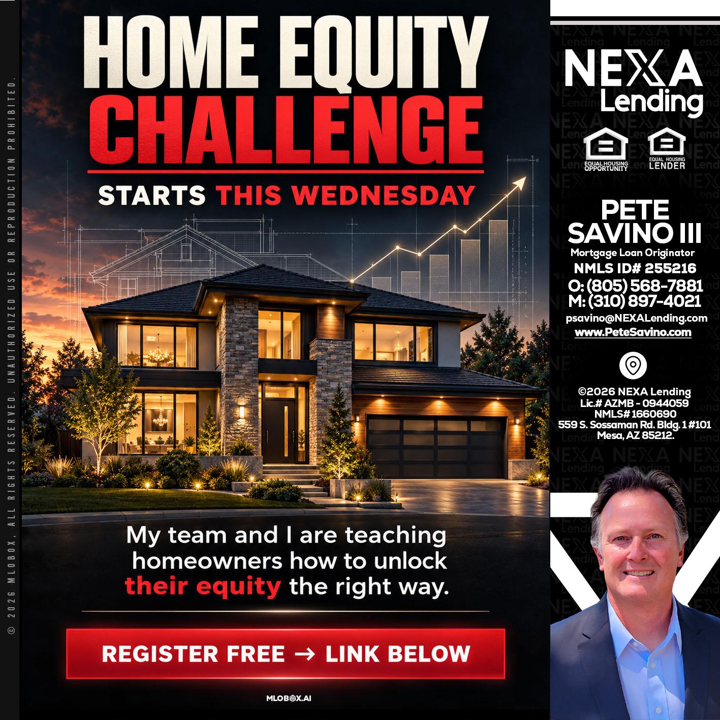 HOME EQUITY - Pete Savino III -Mortgage Loan Originator